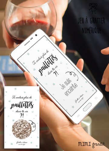 Cartes A Gratter Numeriques D Annonce De Grossesse En Francais