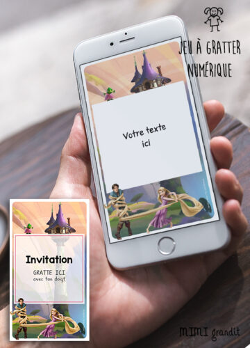 Invitation Anniversaire Minnie Enfant Carte Virtuelle A Gratter Sur Telephone