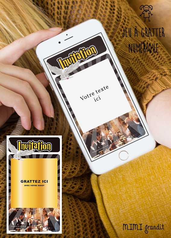 Anniversaire Harry Potter Invitation Virtuelle Carte A Gratter En Ligne