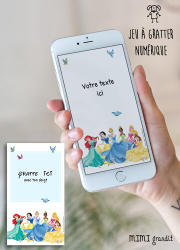 Invitation Anniversaire Vaiana Carte A Gratter Numerique Virtuelle Enfant