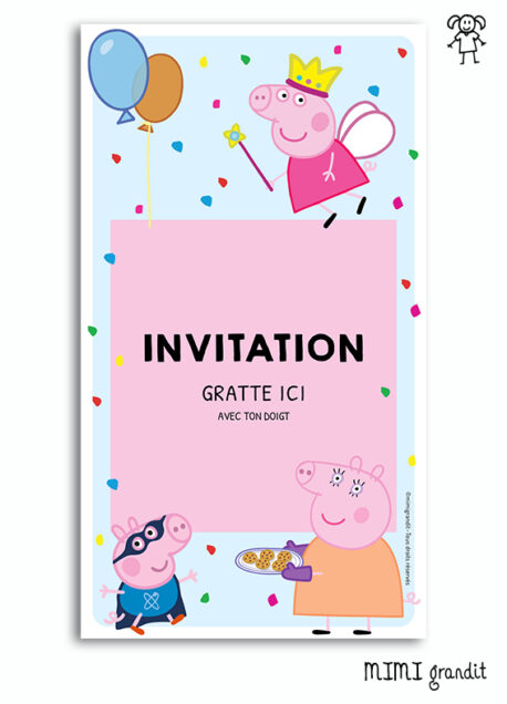 Invitation Anniversaire Peppa Pig Carte A Gratter Digitale Virtuelle Numerique Invitation Anniversaire Peppa Pig Carte A Gratter Digitale Virtuelle Numerique