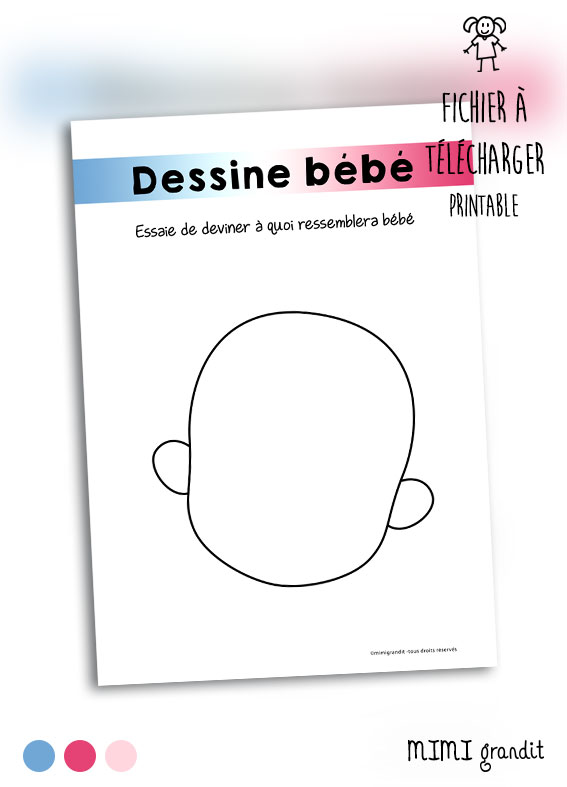 Jeu Babyshower Gender Reveal Telechargeable A Imprimer Dessine Bebe