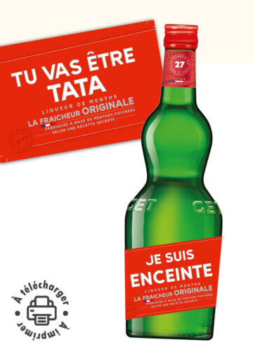 Annonce grossesse - étiquette GET 27 à télécharger