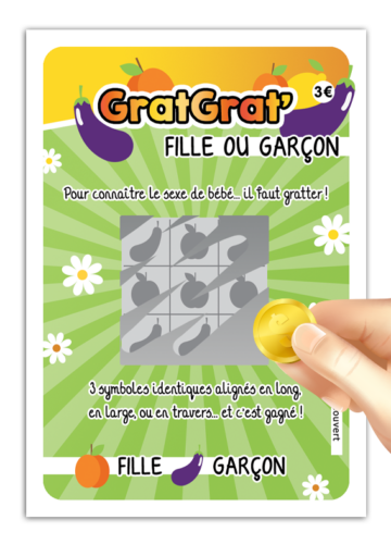 Annonce sexe bébé originale carte à gratter