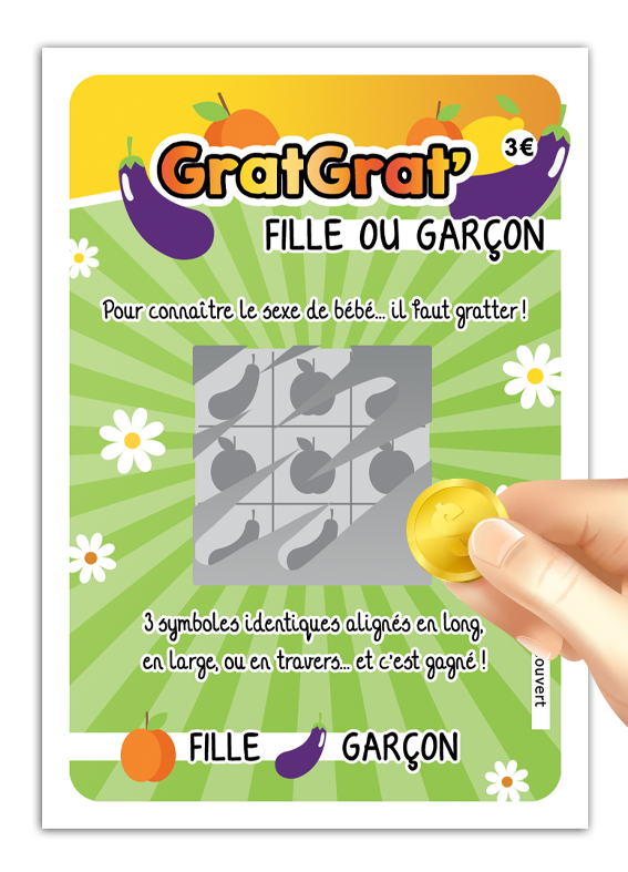 Annonce sexe bébé originale carte à gratter