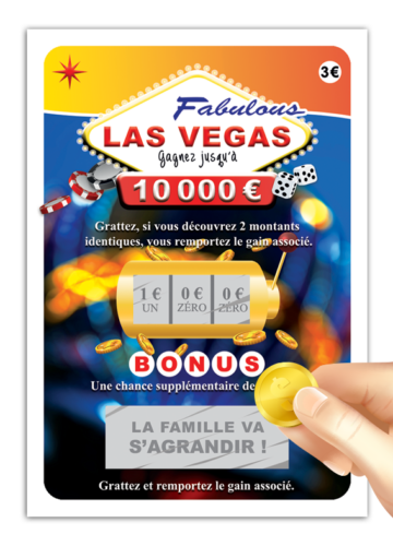 carte à gratter annonce grossesse las vegas papier