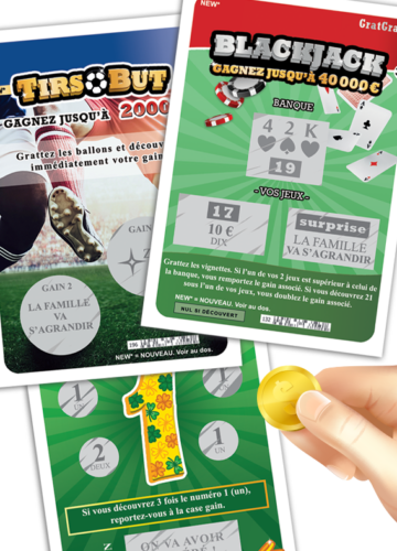 Carte à gratter annonce grossesse originale