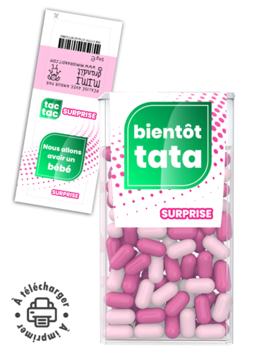 annonce grossesse bonbons à imprimer