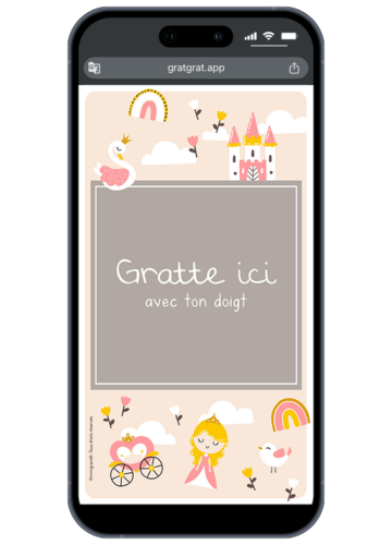 invitation-a-gratter-sur-telephone-princesse-cygne-chateau-rose-feerique