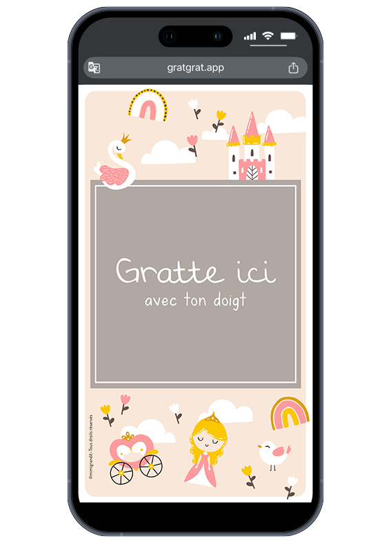 invitation-a-gratter-sur-telephone-princesse-cygne-chateau-rose-feerique invitation-a-gratter-sur-telephone-princesse-cygne-chateau-rose-feerique