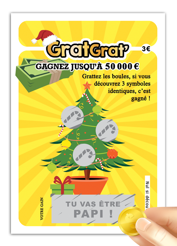 Annoncez votre grossesse au papi à Noël