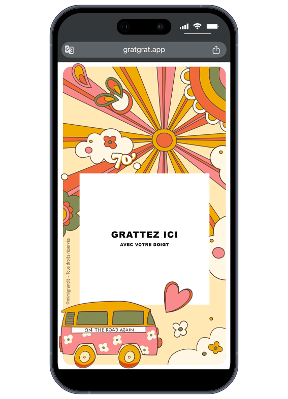 invitation-anniversaire-annees-70-hippie-combi-van-fleurs invitation-anniversaire-annees-70-hippie-combi-van-fleurs