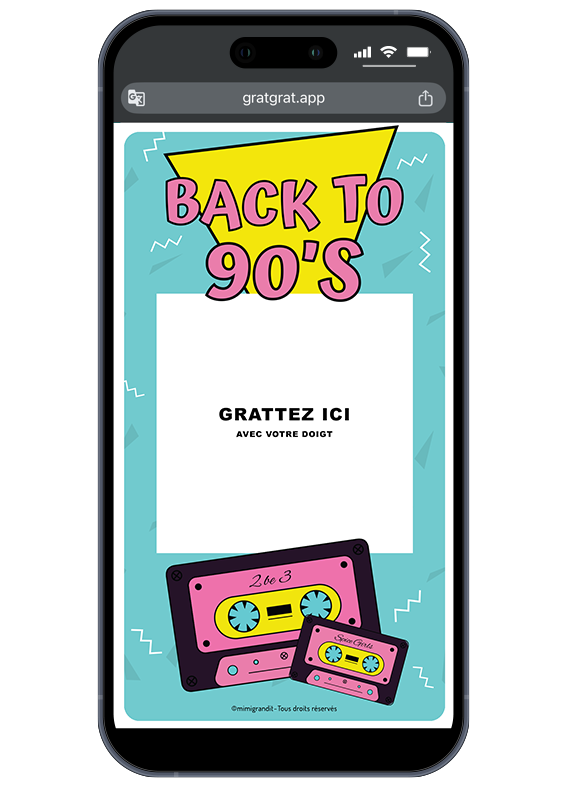 invitation-anniversaire-theme-annees-90-sur-telephone-fluo-retro