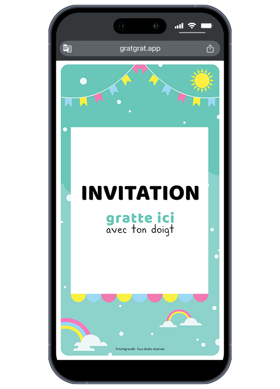 carte-invitation-anniversaire-enfant-virtuelle-arc-en-ciel-fanions