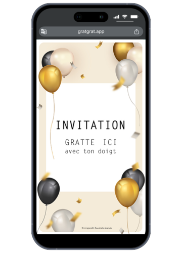invitation-anniversaire-a-personnaliser-chic-ballons-or-creme