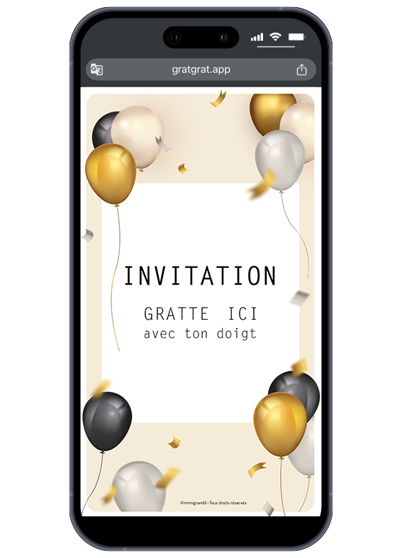 invitation-anniversaire-a-personnaliser-chic-ballons-or-creme