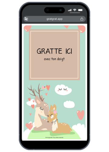 carte-a-gratter-sur-telephone-personnalisable-biche-fleurs
