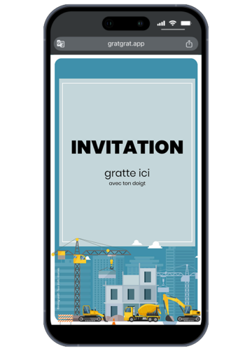 invitation-anniversaire-sur-telephone-chantier-grue-pelleteuse