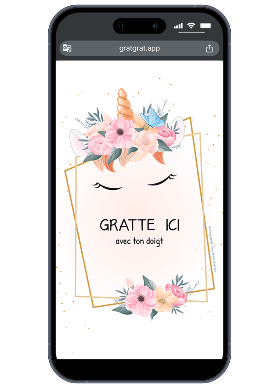 carte-a-gratter-personnalisable-virtuelle-licorne