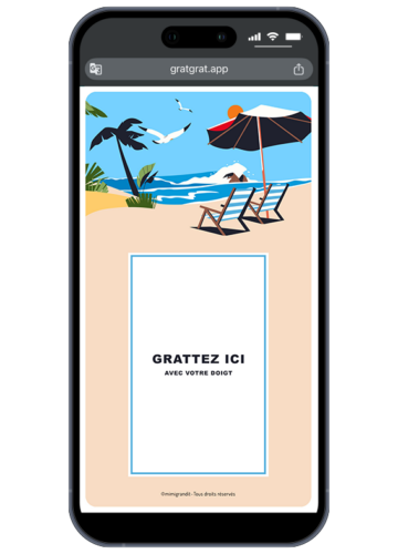 carte-a-gratter-numerique-personnalisable-plage-transat-parasol