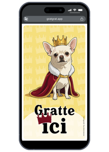 invitation-numerique-a-gratter-chihuahua-royal-couronne-manteau