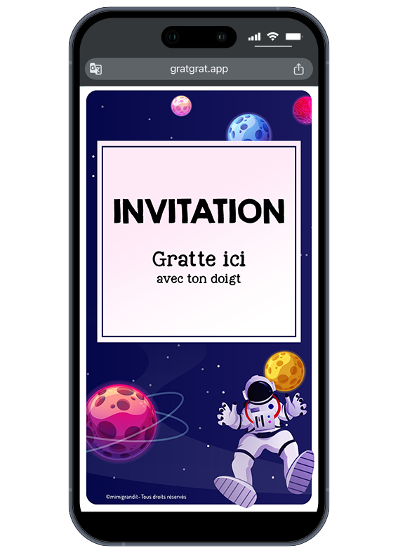 invitation-virtuelle-espace-astronaute-lune-etoiles-planetes