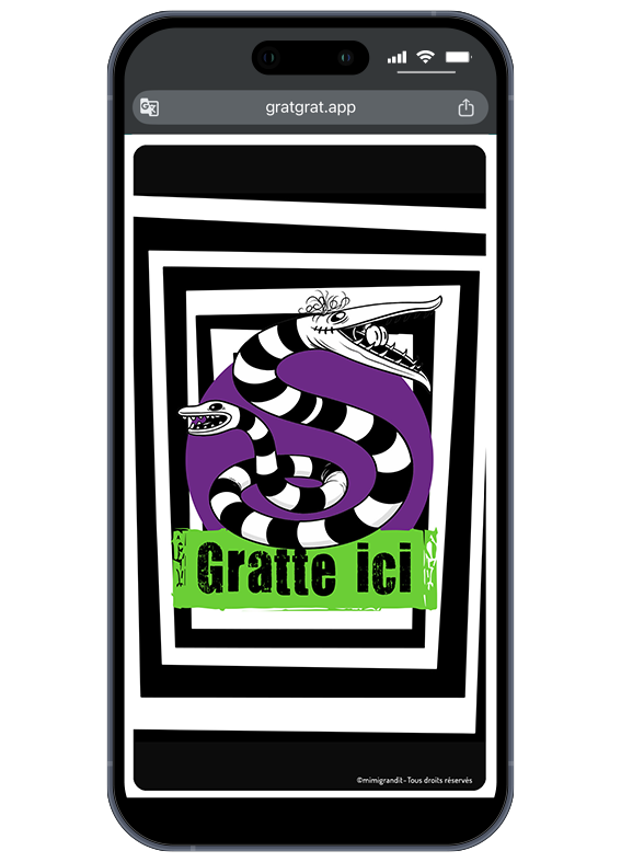 invitation-numerique-a-gratter-gothique-serpent-raye-noir-blanc