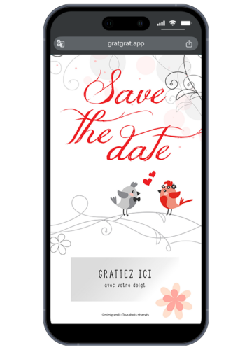 save-the-date-mariage-digital-oiseaux-amoureux-arabesques-rouges