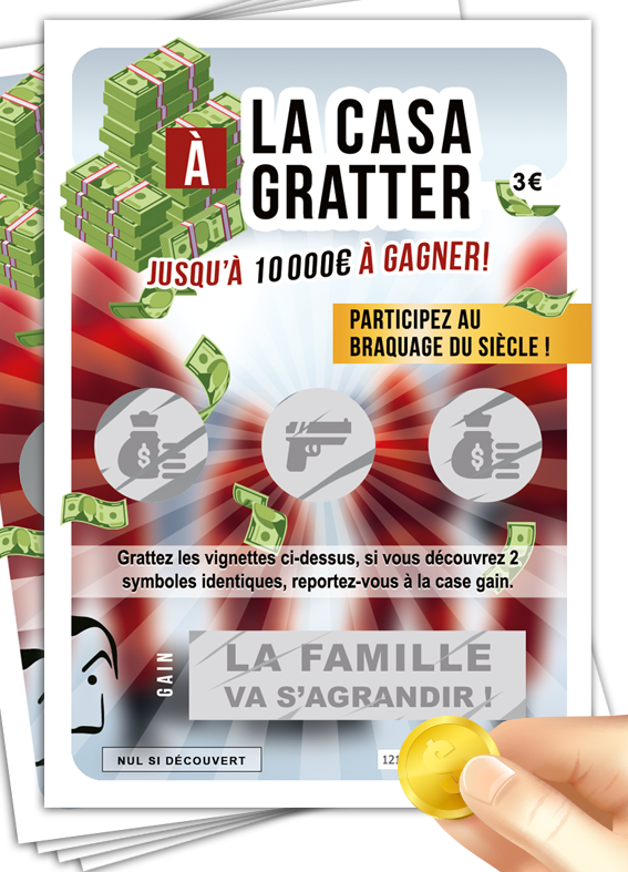 jeu à gratter annonce grossesse la famille va s'agrandir