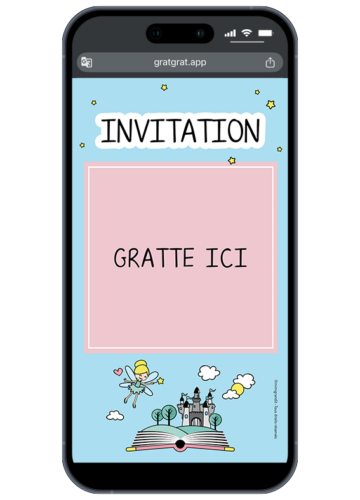 invitation-anniversaire-fille-livre-de-contes-chateau-fee-etoiles
