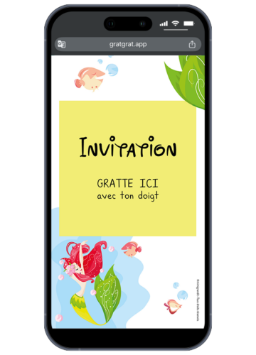 invitation-virtuelle-anniversaire-fille-sirene-coquillage-perle-etoile