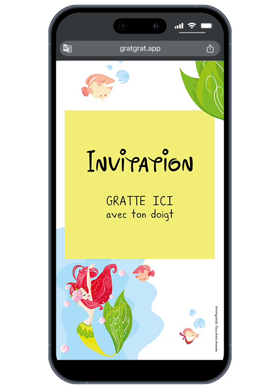 invitation-virtuelle-anniversaire-fille-sirene-coquillage-perle-etoile