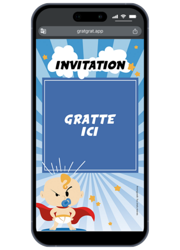 invitation-anniversaire-virtuelle-super-heros-bebe-cape-rouge