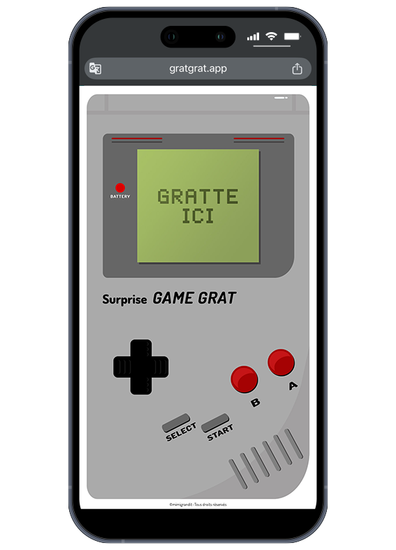 carte-a-gratter-virtuelle-originale-console-retro-grise carte-a-gratter-virtuelle-originale-console-retro-grise