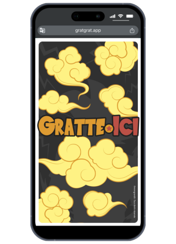 invitation-virtuelle-a-gratter-theme-guerrier-manga-smartphone