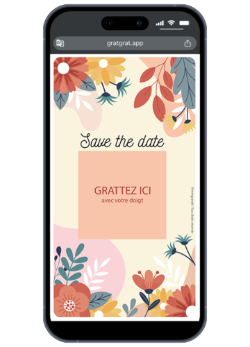 save-the-date-par-sms-mail-floral-fleurs-roses-zone-texte-large