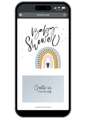 invitation-babyshower-sur-telephone-arc-en-ciel-pastel-scandinave