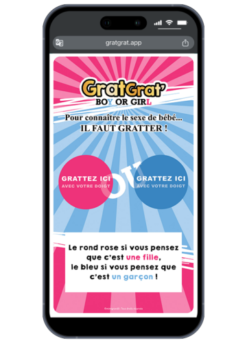 annonce-sexe-bebe-carte-gratter-numerique-rond-rose-bleu