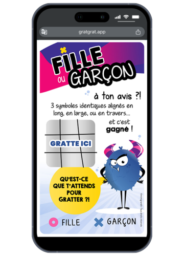 annonce-fille-ou-garcon-jeu-morpion-tic-tac-toe-numerique