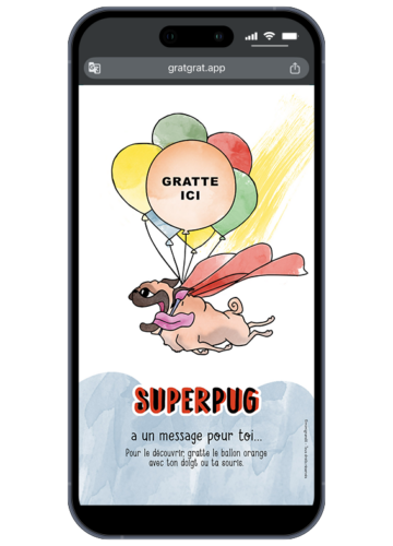 annonce-sexe-bebe-carte-a-gratter-numerique-superpug-chien-carlin