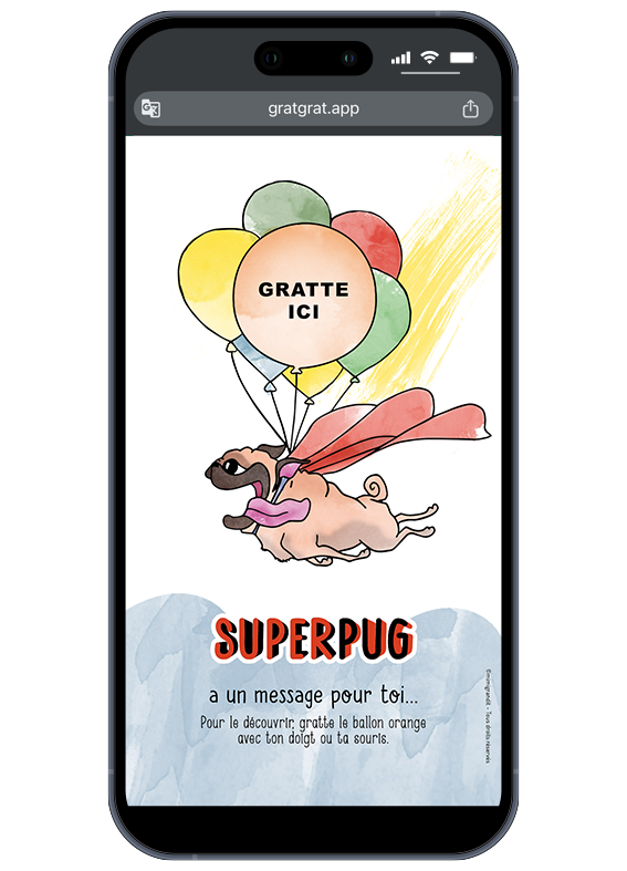 annonce-sexe-bebe-carte-a-gratter-numerique-superpug-chien-carlin